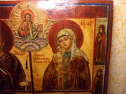 Икона четырехчастная с 6-ю предстоящими