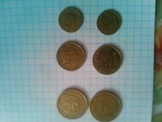 продам в херсоне срочно монеты номиналом 10, 25, 50 1992года