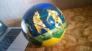 Мяч с автографоми основного состава зборной Украины обросца 2006 года